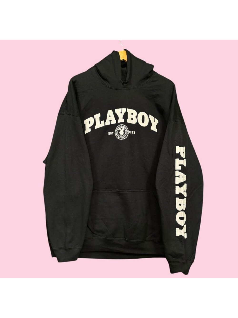 Playboy Create Pleasure Exploration Progress Freedom Est 1953 Hoodie 2XL